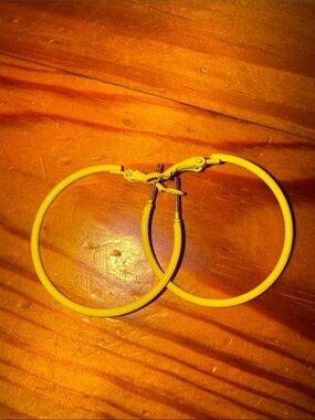 Yellow Hoop Earrings - Unbranded Women’s Fashion Jewelry